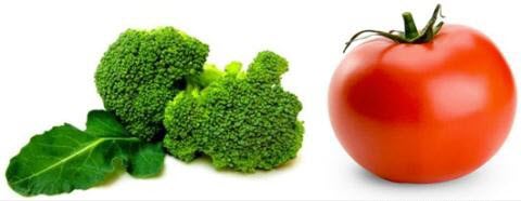 Cà chua và bông cải xanh