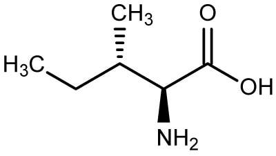 Cấu trúc hóa học của Isoleucine và Hemoglobin – nhân của hồng cầu)