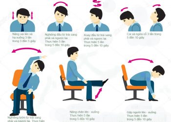 Bài tập tại chỗ giúp dân văn phòng hết đau mỏi cổ, vai, gáy