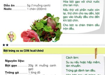 Hai món ăn dặm bổ dưỡng cho trẻ 8-9 tháng tuổi