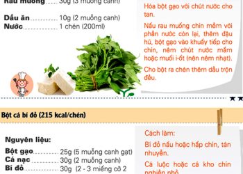 Món ăn dặm bổ dưỡng cho trẻ 10-12 tháng tuổi