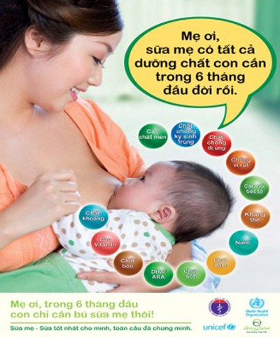 Nuôi con bằng sữa mẹ - Giải pháp phòng chống suy dinh dưỡng