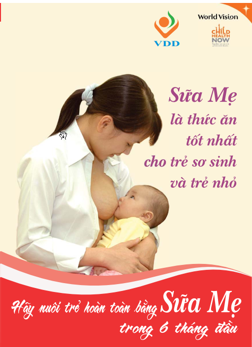 Sữa mẹ là thức ăn tốt nhất cho trẻ sơ sinh và trẻ nhỏ