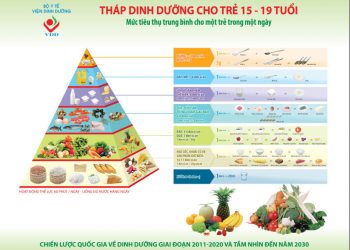 Tháp dinh dưỡng cho trẻ 15-19 tuổi