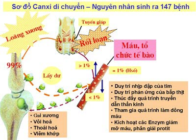 Triệu chứng thiếu hụt canxi